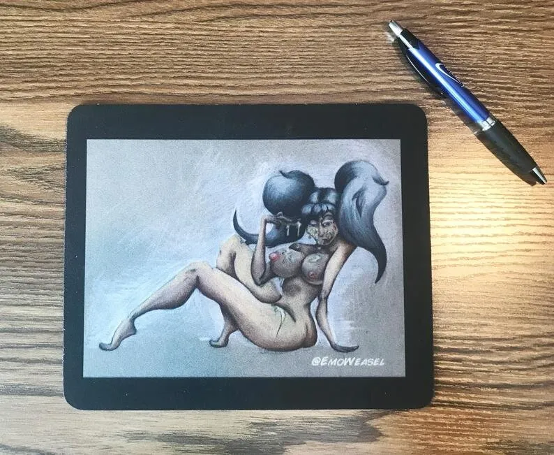 Donut Girl Square Mouse Pads (18 )